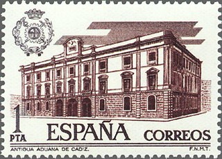 ESPAÑA 1976 2326 Sello Nuevo Edificios Aduanas Antigua Aduana de Cadiz
