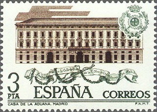 ESPAÑA 1976 2327 Sello Nuevo Edificios Aduanas Casa de la Aduana Madrid