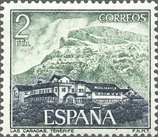 ESPAÑA 1976 2335 Sello Nuevo Serie Turistica Paradores Nacionales Parador de las Cañadas Tenerife