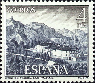 ESPAÑA 1976 2337 Sello Nuevo Serie Turistica Paradores Nacionales Parador Cruz de Tejeda Gran Canari