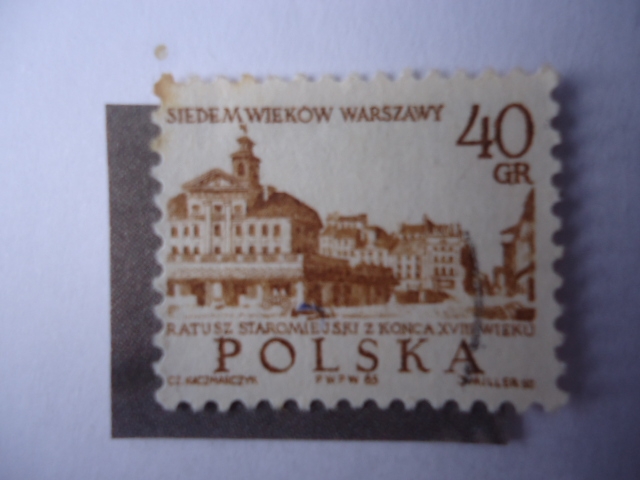 Casco Antiguo de Varsovia el el Siglo XVIII- 700 (7 Siglo) Aniversario de Varsovia.