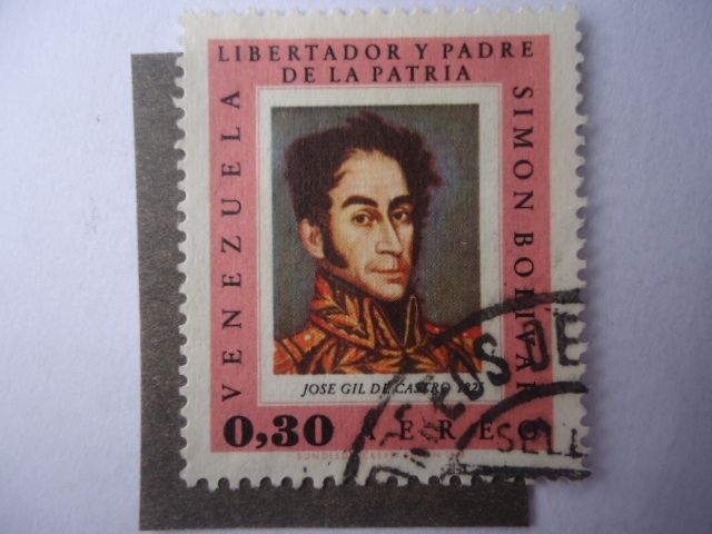 Simón Bolívar Pintura de José Gil Castro 1825- Pinturas-retratos de Bolívar