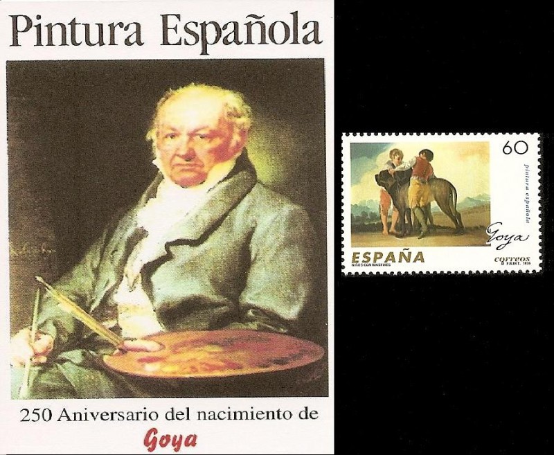 250 Aniversario nacimiento de Goya - Pintura Española - Niños con mastines