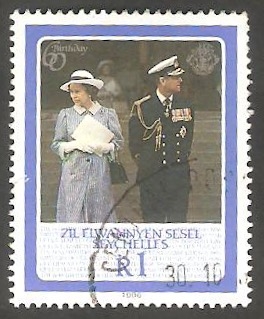 Zil Elwannyen Sesel - 128 - 60 Anivº de S. M.  Elizabeth II