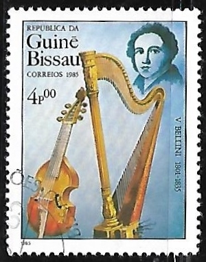 Harp and violin - V. Bellini