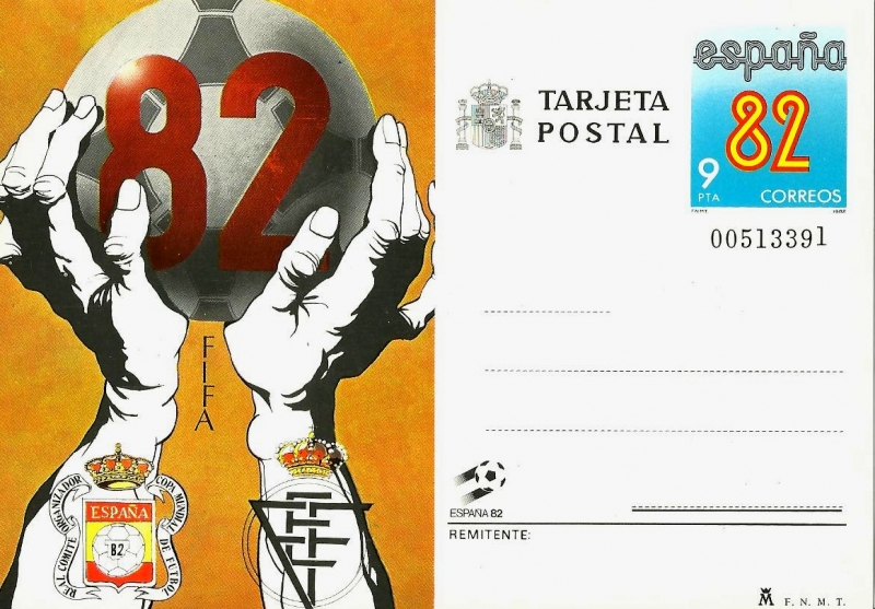 Tarjeta Entero Postal Edifil T130 España'82 9 NUEVO