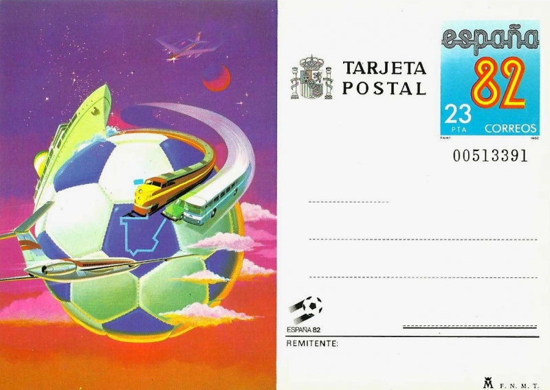 Tarjeta Entero Postal Edifil T132 España'82 23 NUEVO