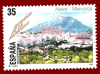 Edifil 3604 Alaior y monte Toro Menorca 35 NUEVO