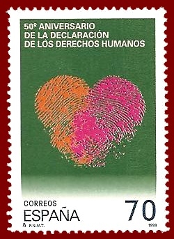 Edifil 35 50 aniversario Derechos Humanos 70 NUEVO