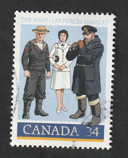 944 -. Uniformes de la Fuerzas Navales de Canadá
