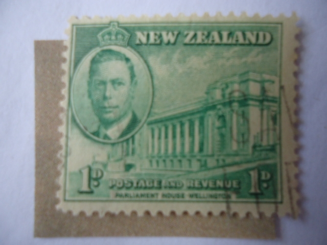 Casa del Parlamento - Wellington, capital de Nueva Zelanda. Jorge VI.