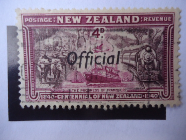 Transporte - centenario de Nueva  Zelanda (1840-1940) Medios de Transportes - Oficial