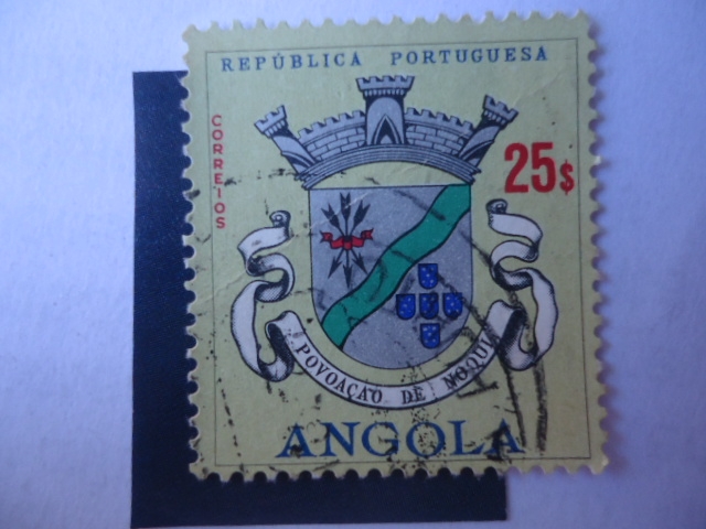 escudo de Armas - Povoacao de Noqui. república portuguesa.