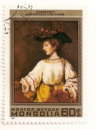 375 Aniv. del nacimiento de Rembrandt. Hendrickje como Flora.
