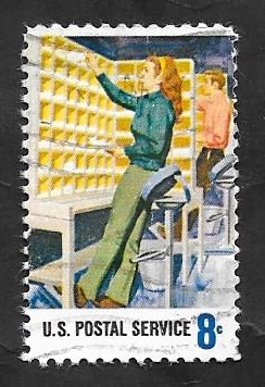 987 - Homenaje a los 700.000 trabajadores del Servicio Postal