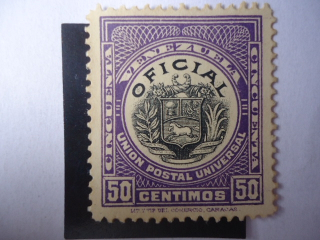 U.P.U -Unión Postal Universal-Escudo de Armas. Estampilla Oficial.