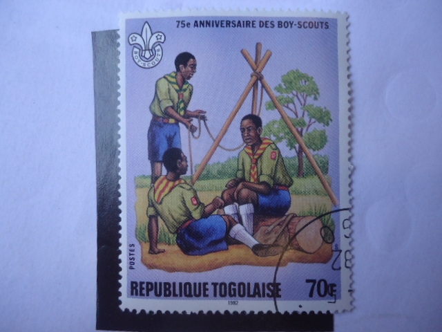 Movimiento Scout - Tienda de Campaña - Año de Exploración - África Occidental.