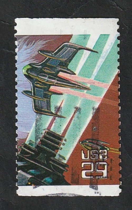 2135 - Fantasía espacial, Nave con forma de avión