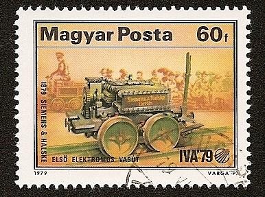 La primera locomotora eléctrica - Siemens & Halske   IVA´79