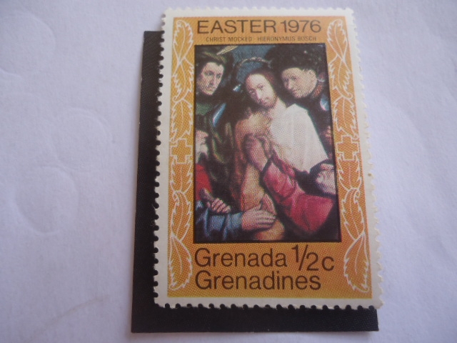 Granada-Granadinas - Natividad 1976-Cristo Burlado- Oleo del pintor Jheronimus Van Aken (1450-1516) 