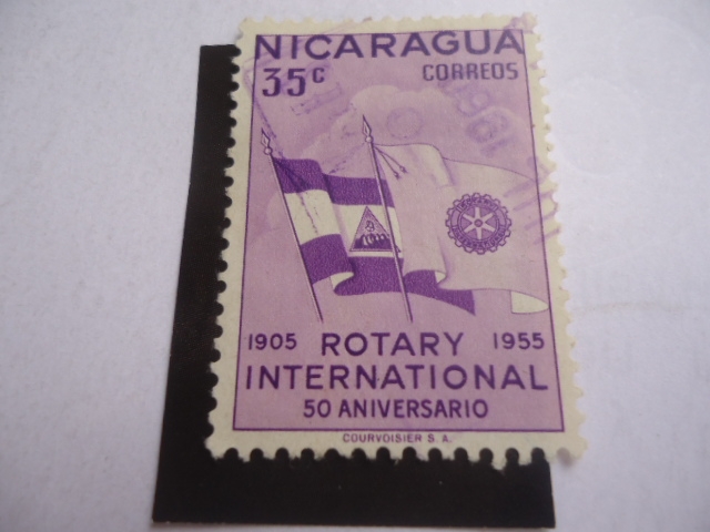 Bandera Nacional - Rotary Internacional - 50 Aniversario1905-1955