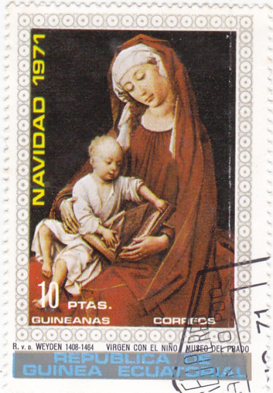 NAVIDAD-71   VIRGEN Y EL NIÑO 