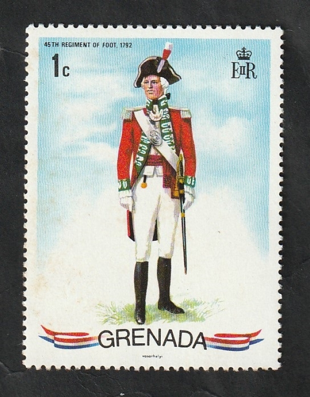 413 - Uniforme Militar, 45 Regimiento de Infanteria 1792