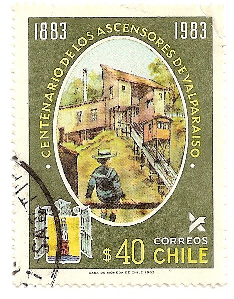 Cent. de los ascensores de Valparaiso.1883-1983.