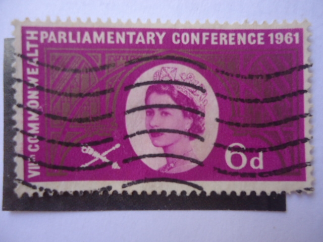 Elizabeth II- Serie:VII Congreso Parlamentario de Riqueza Común 1961- Techo de Viga de Martillo.