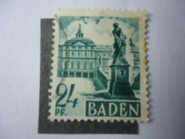 Palacio Rastatt - Alemania, Ocupación Aliada 1945/49 - Serie:Zona Francesa-Baden