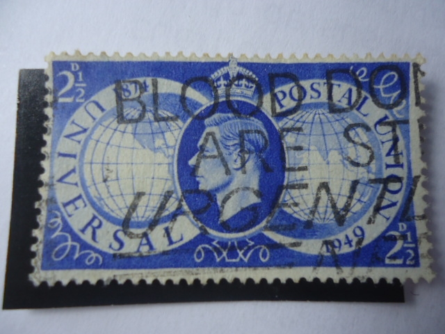U.P.U. - Unión Postal Universal (2.5 penny) 75 Aniversario - King George VI
