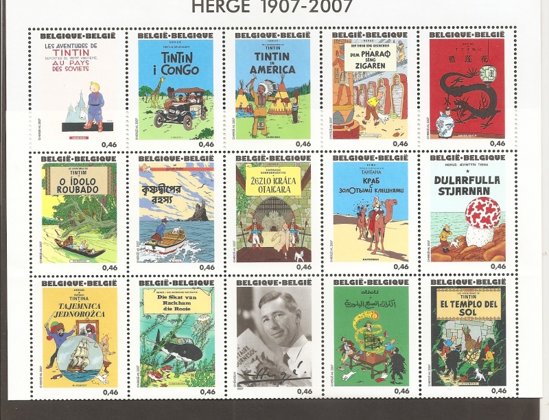 Hergé, Autor de las aventuras de Tintín