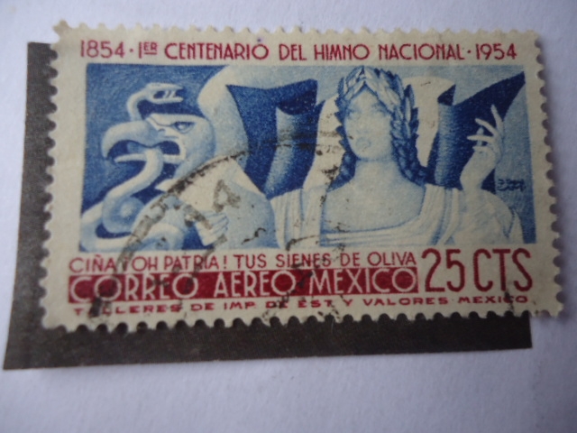1954-Primer Centenario del Himno Nacional Mexicano-1954