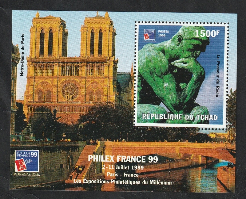 El Pensador de Rodin, y Notre Dame de Paris