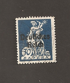 sello Baviera con sobreestampación