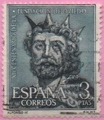 XII centenario d´l´Fundacion dl Oviedo (Alfonso III)