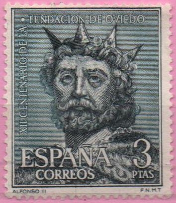 XII centenario d´l´Fundacion dl Oviedo (Alfonso III)
