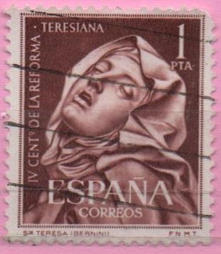 V centenario d´l´reforma Teresiana (Santa Teresa escultura d´BVemini)