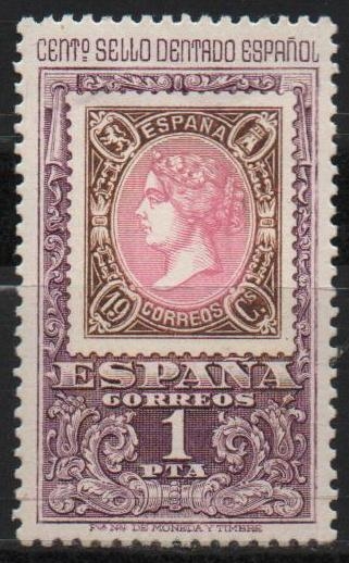 Centenario d´primer sello dentedo (sello dl 19 cuartos 1865)