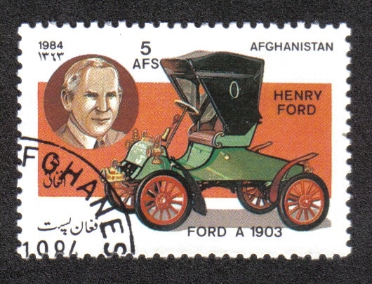 Automóviles, Ford modelo A dos plazas (1903) y Henry Ford