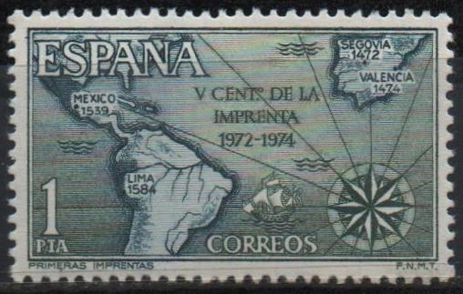 V Centenario d´l´Imprenta (Desarrollo d´l´Imprenta en el Imperio Español