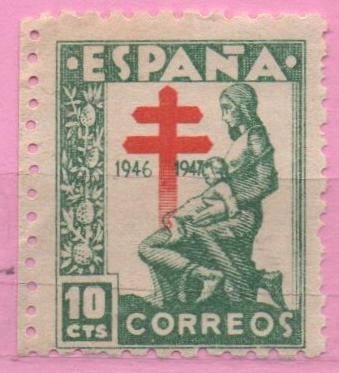 Pro Tuberculosos ( Cruz d´Lorena en rojo)