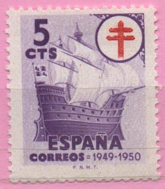 Pro Tuberculosos ( Cruz d´Lorena en rojo)