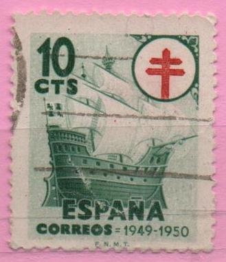 Pro Tuberculosos ( Cruz d´Lorena en rojo)