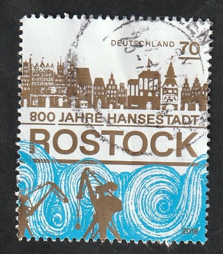 3176 - 800 Anivº de la ciudad de Rostock