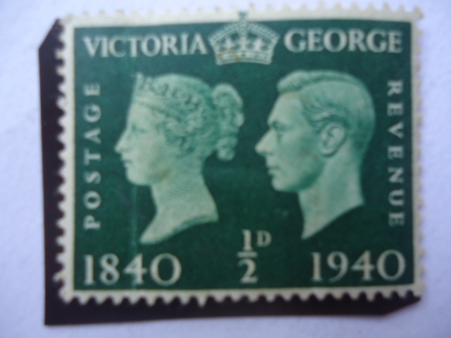 Queen Victoria y George VI - Centenario de la Estampilla Postal (1840-1940)