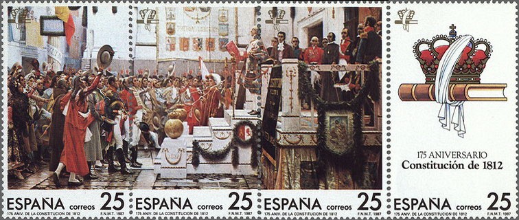 2887-2890 - 175 Aniversario dela Constitución de 1812