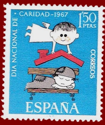 Edifil 1801 Día nacional de la Caridad 1967 1,50 NUEVO