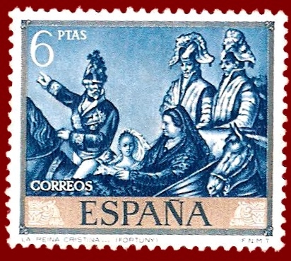 Edifil 1863 Reina Cristina (Fortuny) 6  NUEVO