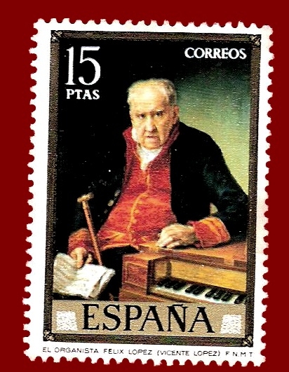 Edifil 2153 El organista Félix López (Vicente López) 15 NUEVO